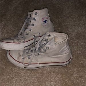 High top white converse